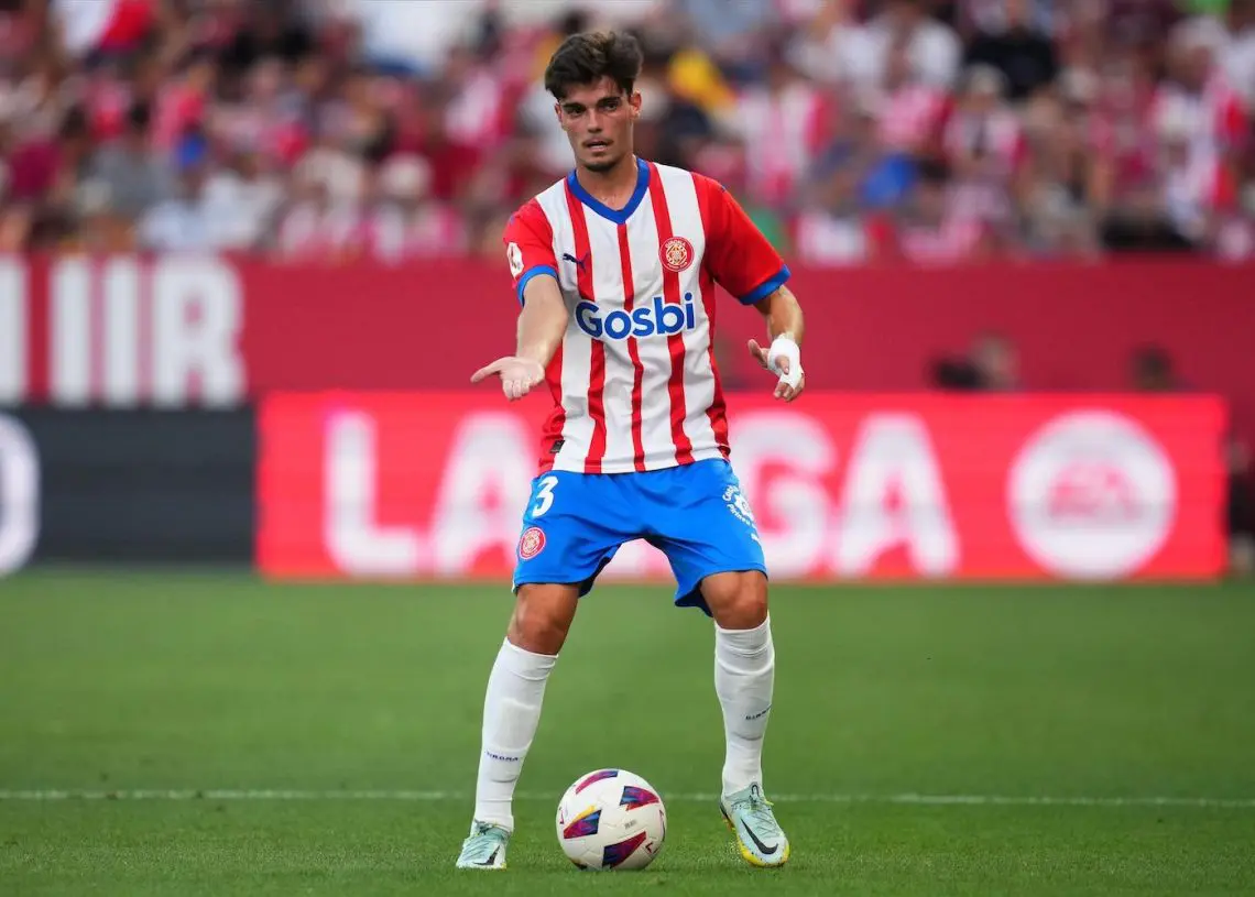 2RJ3TR0 Girona, Spain. 20th Aug, 2023. Miguel Gutierrez of Girona FC during the La Liga EA Sports match between Girona FC and Getafe CF played at Montilivi Stadium on August 20, 2023 in Girona, Spain. (Photo by Bagu Blanco/PRESSINPHOTO) Credit: PRESSINPHOTO SPORTS AGENCY/Alamy Live News